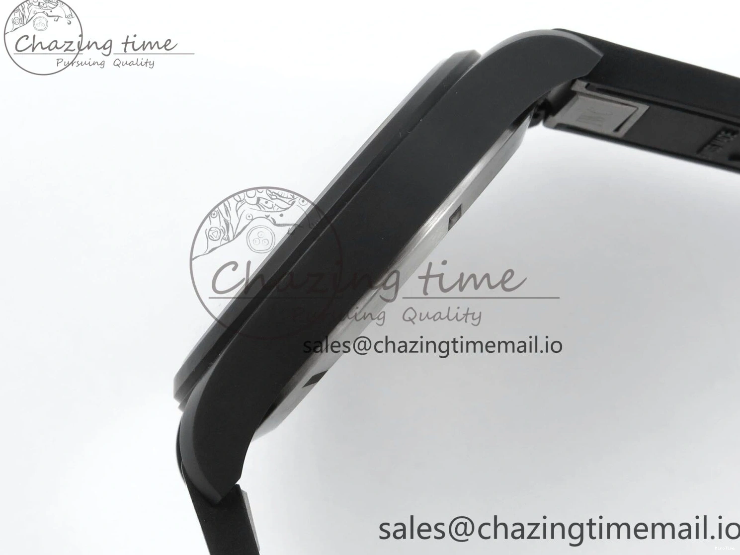 MIROTIME 0203 Pilot Top Gun IW326901 M+F 1:1 Best Edition Black Dial on Black Rubber Strap A SportInspired 6999